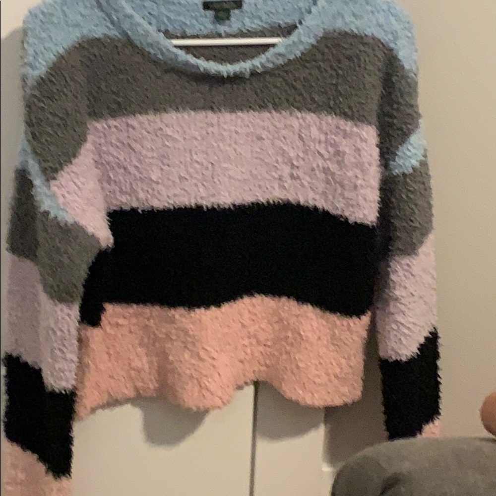 A fuzzy winter sweater